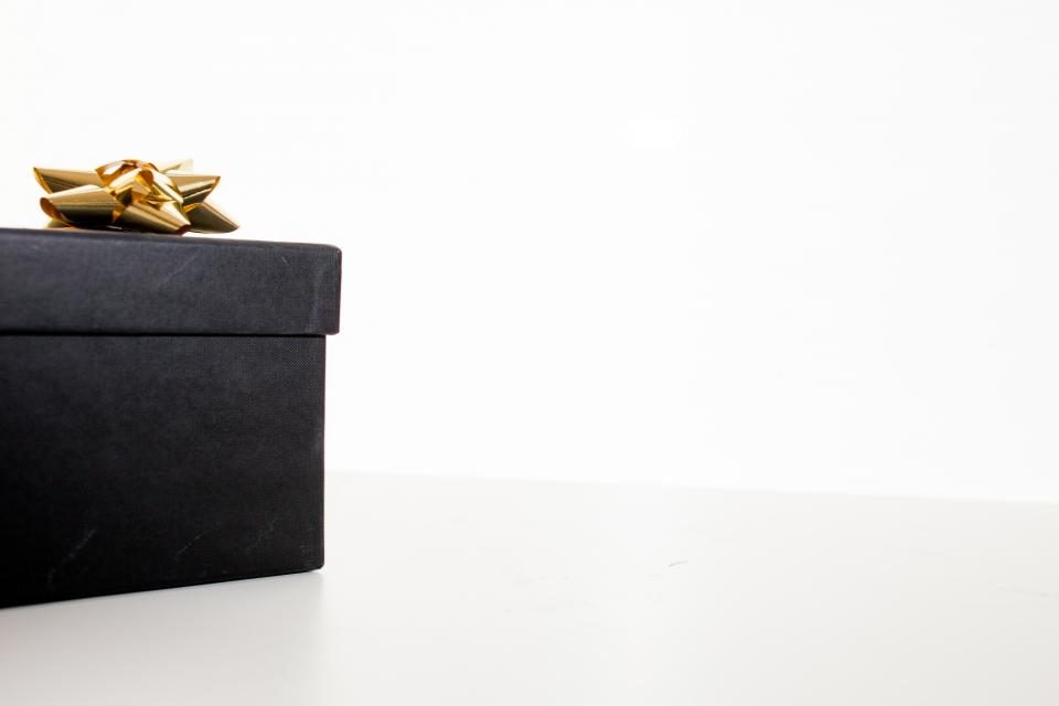 Illustrative photograph of gift Box