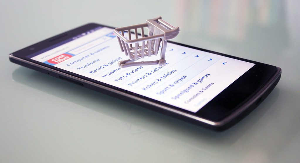 Illustrative photograph of online shopping